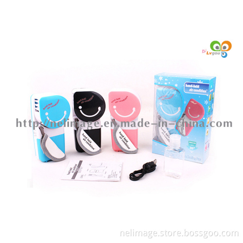 Hand-Held Air Condition, Portable Smile Mini Fan